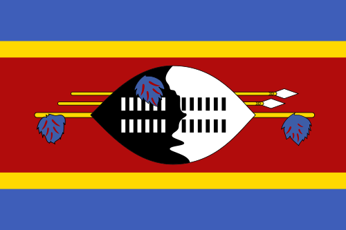 Swasiland Flagge flag of swaziland
