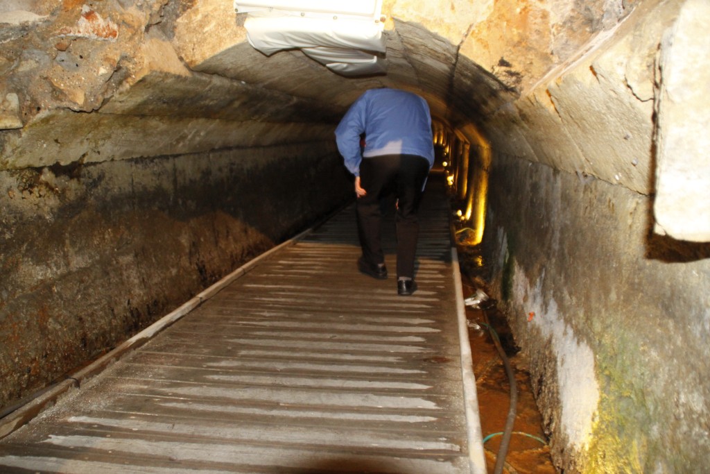 Akko Acre crusader tunnel im Tunnel unter Akko