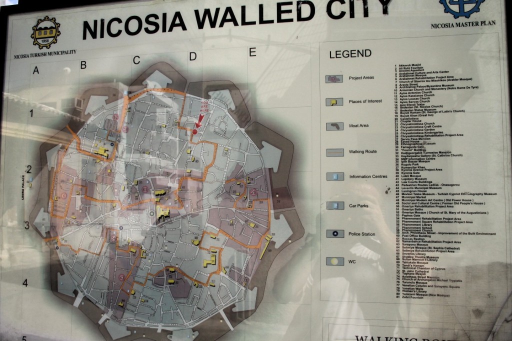 map of nikosia walled city