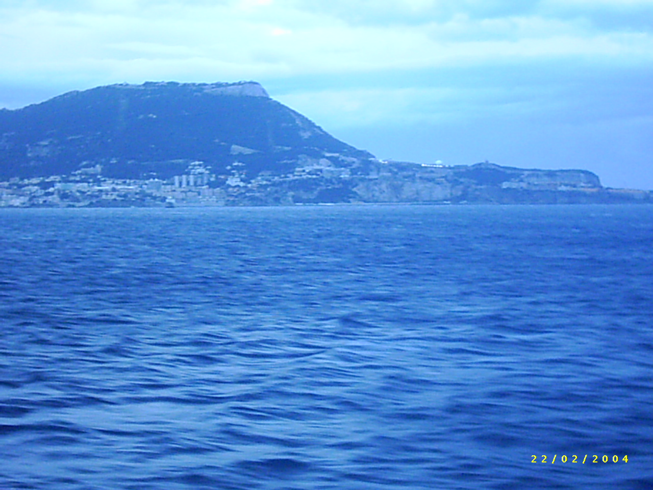 Der Felsen von Gibraltar von Westen